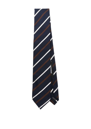 DSQUARED2 striped silk tie - Blue