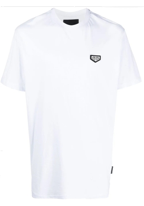 Philipp Plein logo-patch crew-neck T-shirt - White