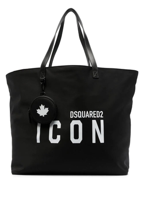 DSQUARED2 logo-print tote bag - Black