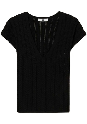 TWINSET knitted T-shirt - Black