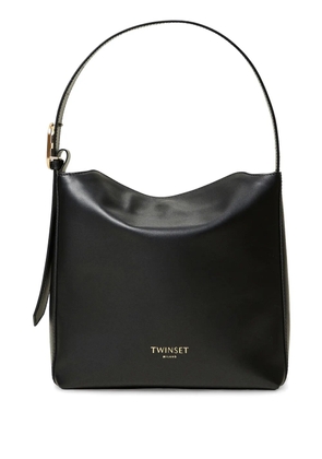 TWINSET leather tote bag - Black
