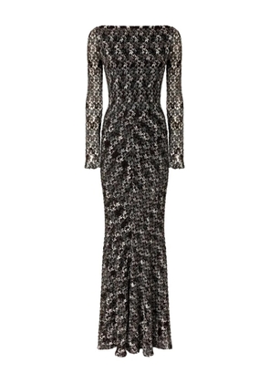 Missoni floral-lace long-sleeve maxi dress - Black