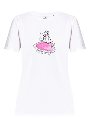 PS Paul Smith dog-print T-shirt - White