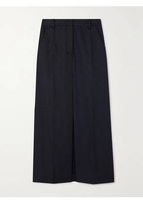 Stella McCartney - + Net Sustain Pleated Recycled-twill Maxi Skirt - Blue - IT34,IT36,IT38,IT40,IT42,IT44,IT46,IT48