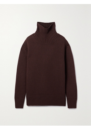 &Daughter - + Net Sustain Fintra Wool Turtleneck Sweater - Brown - x small,small,medium,large,x large