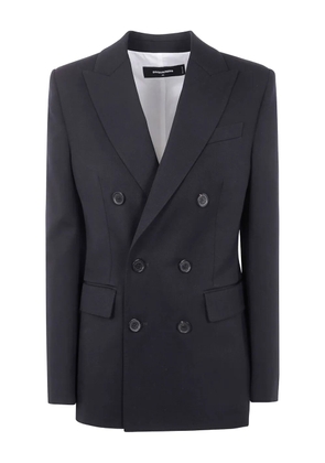 DSQUARED2 double-breasted wool blazer - Black