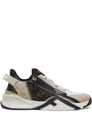 FENDI Flow zip-fastening sneakers - Neutrals