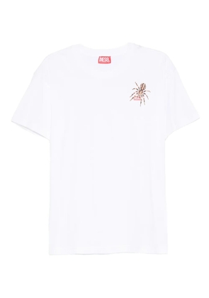 Diesel spider-print cotton T-shirt - White