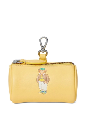 Polo Ralph Lauren Polo Bear-print zip-around wallet - Yellow