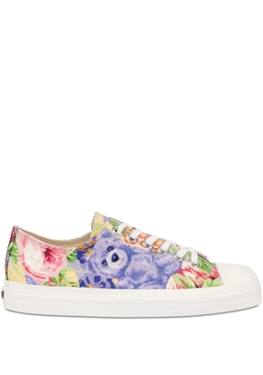 Moschino Teddy-Bear-print sneakers - Blue