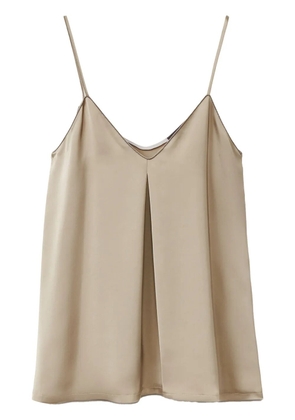 Fabiana Filippi pleat detailing tank top - Neutrals