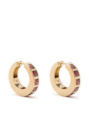 Tom Wood gold-plated sterling silver garnet earrings