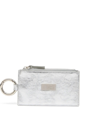 MM6 Maison Margiela zip-ring wallet - Silver