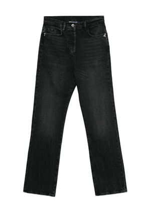 Patrizia Pepe logo-appliqué jeans - Black