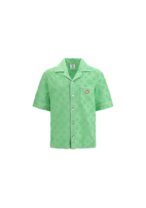 Casablanca Bicolor Cotton Shortsleeve Shirt - L