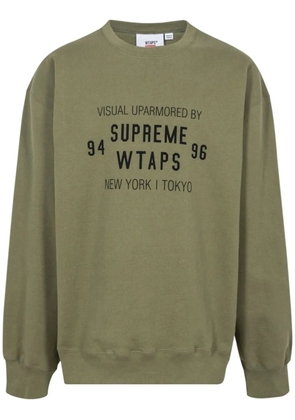 Supreme x WTAPS crew-neck sweatshirt - Green