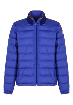 Moncler Brendann logo-patch quilted jacket - Blue