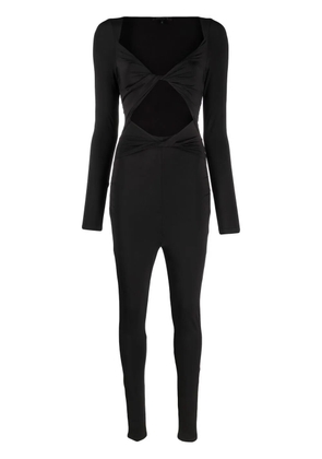 Patrizia Pepe knot-detail jersey jumpsuit - Black