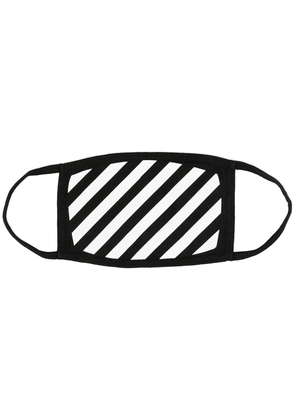 Off-White Diag-print face mask - Black