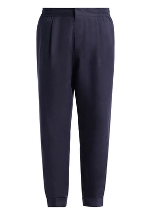 CHÉ slim-fit linen trousers - Blue