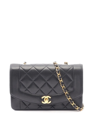 CHANEL Pre-Owned 1991-1994 Small Lambskin Diana Flap crossbody bag - Black
