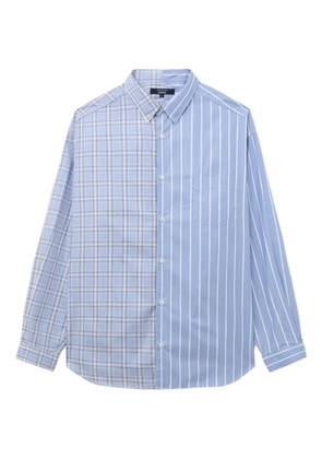 Comme des Garçons Homme striped plaid shirt - Blue