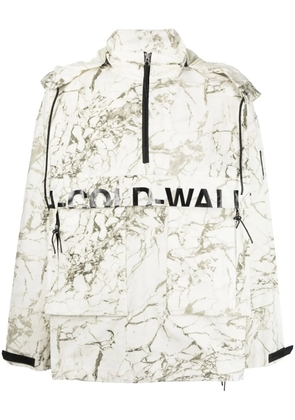 A-COLD-WALL* marble-print zip-up jacket - Neutrals