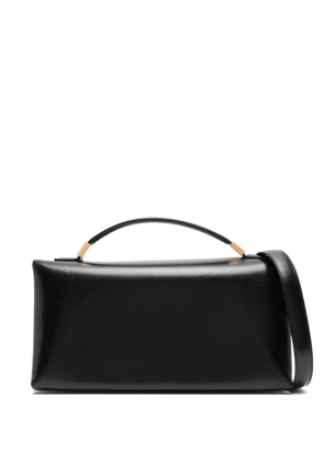 Marni Pre-Owned Prisma logo-stamp leather tote bag - Black