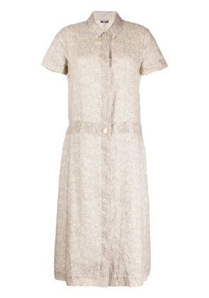 CHANEL Pre-Owned 1999 Cambon-print shirt dress - Brown