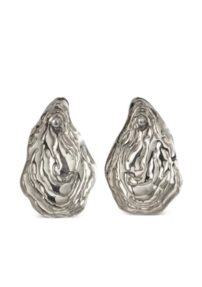 KOROBEYNIKOV oyster-shell earrings - Silver