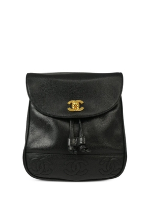CHANEL Pre-Owned 1997 Triple CC backpack - Black