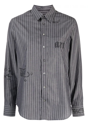 Zadig&Voltaire Taskiz rhinestone-embellished striped shirt - Black