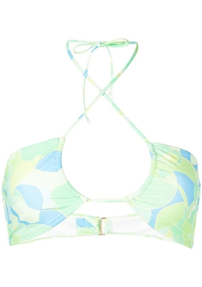 Faithfull the Brand Arriba halterneck bikini top - Green