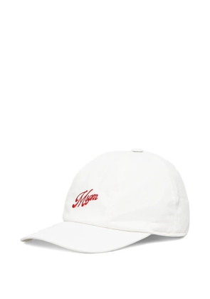 MSGM embroidered-logo baseball cap - White