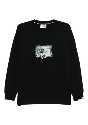 AAPE BY *A BATHING APE® logo-printed T-shirt - Black
