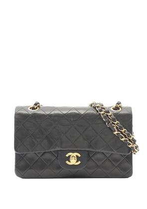CHANEL Pre-Owned 1996-1997 Small Classic Lambskin Double Flap shoulder bag - Black