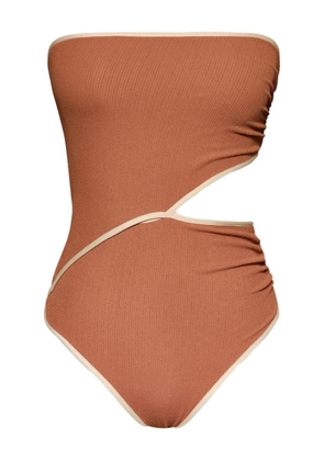 Johanna Ortiz Revealing crinkled swimsuit - Pink