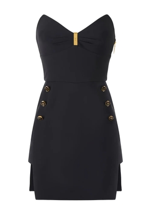 Elisabetta Franchi logo-button mini dress - Black