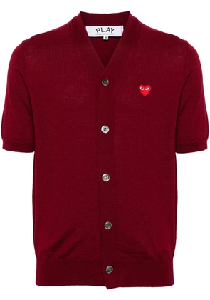 Comme Des Garçons Play V-neck wool cardigan - Red