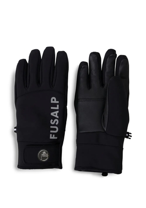 Fusalp logo-print gloves - Black