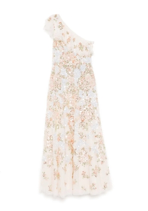 Needle & Thread sequin embellishment dress - Neutrals