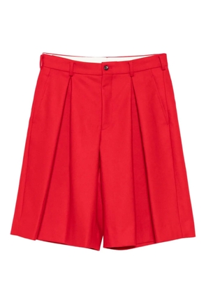 Comme Des Garçons wool shorts - Red