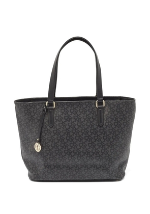 DKNY Vintage pre-owned monogram-canvas tote bag - Black
