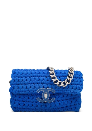 CHANEL Pre-Owned 2014 Classic Flap Crochet shoulder bag - Blue