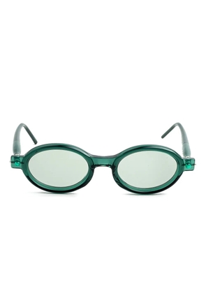 Kuboraum P6 round-frame sunglasses - Green