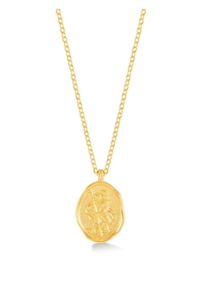 DOWER AND HALL 9K yellow gold St Christopher Talisman necklace