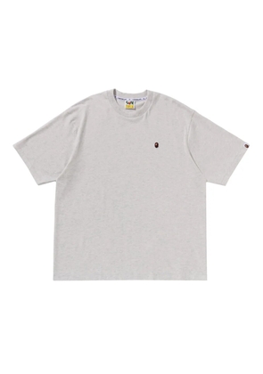 A BATHING APE® Ape Head logo-embroidered T-shirt - Grey