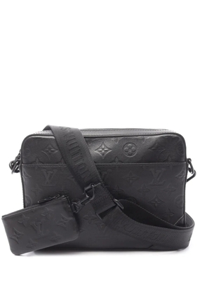 Louis Vuitton Pre-Owned 2021-2025 Monogram Shadow Duo Messenger crossbody bag - Black