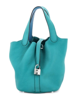 Hermès Pre-Owned Eclat Picotin Lock Bag Clemence with Swift PM bucket bag - Green