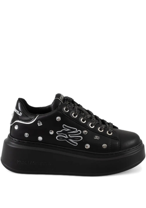 Karl Lagerfeld platform studded sneakers - Black